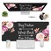 Yuxcfhjfe Large Gaming Mouse Pad Long Extended XL Ergonomic Mousepad Desk Pad Large Rubber Mice Pads Stitched Edges 315 X 118 Cup Coaster Stay Positive Work Hard and Make It Happen