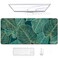 Auhoahsil Desk Pad XL Extended Large Gaming Mouse Pad 315 x 118 Inch Waterproof Mousepad with Stitched Edge NonSlip Computer Keyboard Laptop Mat for Women Men Office Work Teal Tropical Leaves