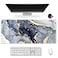 ARTSO Extended Gaming Mouse Pad XXL ArtSo Large Keyboard Mat Long Mousepad Desk Decor Writing Pad Non Slip Rubber Base Stitched Edges for Work Game Office Home 351 x 157 Gilt Marble