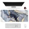 ARTSO Extended Gaming Mouse Pad XXL ArtSo Large Keyboard Mat Long Mousepad Desk Decor Writing Pad Non Slip Rubber Base Stitched Edges for Work Game Office Home 351 x 157 Gilt Marble