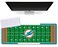 Mialtry Large Gaming Mouse Pad Mousepad with NonSlip Rubber Base for Laptop Computer Desktop KeyboardFootball Fans Boy Husband Gift Little Green Design Mat