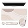 iCasso Large Gaming Mouse Pad Wrist Support Set Desk Mat 4in1 XXL Mousepad Keyboard Wrist RestMouse Wrist RestCoaster Set with Ergonomic Design for Home Office Table ComputerBrown Art