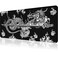 PTPLMM Japanese Dragon Large Gaming Mouse Pad for Desk Black Mouse Pad Gaming Mouse Mat Desk Pad NonSlip Base Computer Pad Keyboard Mat 315x118in XL Mousepad with Stitched Edge for Home Office