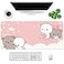 Amrgik Pink Large Gaming Mouse Pad Kawaii Desk Pad XXL Cute Cat Mouse Mat 35x157x012 inch Desk Accessories Pink Cat 2
