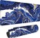 Hanazaoa Blue and Gold Abstract Marble Gaming Mouse Pad Large Mouse Mat XL Desk Mat Extended Mouse Mat NonSlip Laptop Computer Keyboard Mouse Pad for Office Home 315x118 Inch