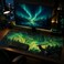 AQQA Gaming Mouse Pad Aurora Forest Background Pattern XXL Professional Large Mousepad NonSlip Waterproof Rubber Base Mouse Mat for OfficeComputerKeyboardand Home Desk Pad 314 x 157 Inch