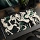 AQQA Abstract Topographic Map Green and White Pattern with Lines Gaming Mouse Pad Long XL Desk Mat for Desktop Mousepad with NonSlip Base Stitched Edge Keyboard Mat for Office Home 315 x 157