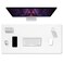 Auhoahsil Felt Desk Mat Minimalist Large Mouse Pad XXL 355 x 157 in Desk Matt for Desktop Keyboard Laptop Computer Office Work from Home Gaming White