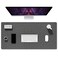 Auhoahsil Felt Desk Mat Minimalist Large Mouse Pad XXL 355 x 157 in Desk Matt for Desktop Keyboard Laptop Computer Office Work from Home Gaming Gray