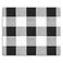 SSOIU Original Trendy Illustration on Mouse pad with Black and White Buffalo Plaids