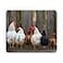 Nicokee Gaming Mouse Pad Chicken Family Sitting in a Line on Roost NonSlip Rubber Mouse Pad for Computers Laptop Office Home Rectangle Personalized Mousepad 95 Inch x 79 Inch