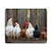 Nicokee Gaming Mouse Pad Chicken Family Sitting in a Line on Roost NonSlip Rubber Mouse Pad for Computers Laptop Office Home Rectangle Personalized Mousepad 95 Inch x 79 Inch