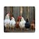 Nicokee Gaming Mouse Pad Chicken Family Sitting in a Line on Roost NonSlip Rubber Mouse Pad for Computers Laptop Office Home Rectangle Personalized Mousepad 95 Inch x 79 Inch
