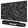 Rinaze Extra Large Gaming Mouse Pad with Black Topographic XXL Mousepad Big Mouse Mat Desk Pad Non Slip Keyboard Pad for Gaming Computer Laptop PC Office Desk Accessories