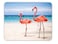Qien BaiSei Flamingos Walking on The Beach Mouse padNonSlip Rubber MousepadApplies to GamesHome SchoolOffice Mouse pad