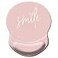 HEVITDA Mouse Pad Ergonomic Mouse Pad with Wrist Support Pain Relief Comfort Wrist Rest Pad with NonSlip PU Base for Gaming Home Office Travel Pretty Smile Pink