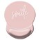 HEVITDA Mouse Pad Ergonomic Mouse Pad with Wrist Support Pain Relief Comfort Wrist Rest Pad with NonSlip PU Base for Gaming Home Office Travel Pretty Smile Pink