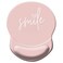 HEVITDA Mouse Pad Ergonomic Mouse Pad with Wrist Support Pain Relief Comfort Wrist Rest Pad with NonSlip PU Base for Gaming Home Office Travel Pretty Smile Pink