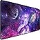 TEDNETGO Large Extended Gaming Mouse Pad Long Mouse Pads Extra Large Big Mouse Pad with Stitched Edge XXL NonSlip Computer Computer Keyboard Mat for GamerDesktopOfficeHome Galaxy