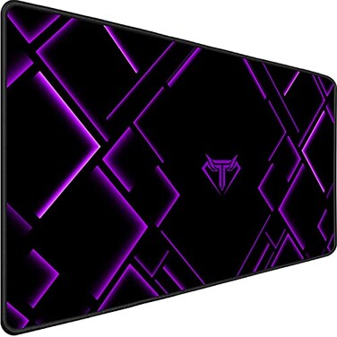 TEDNETGO Large Extended Gaming Mouse Pad Long Mouse Pads Extra Large Big Mouse Pad with Stitched Edge XXL NonSlip Computer Computer Keyboard Mat for GamerDesktopOfficeHome Purple