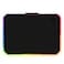 Bloody Gaming RGB LED Gaming Mouse Pad Soft Cloth Surface Low Friction Surface Ideal for Accuracy Speed Control 10 RGB LED Zones Waterproof NonSlip Rubber Base Medium 14 X 10 MP60R