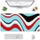 Auhoahsil Large Mouse Pad Full Desk XXL Extended Gaming Mouse Pad 35 X 15 Waterproof Desk Mat wStitched Edge NonSlip Laptop Computer Keyboard Mousepad for Office Home Colorful Marble Design