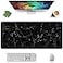 Auhoahsil Large Mouse Pad Full Desk XXL Extended Gaming Mouse Pad 35 X 15 Waterproof Desk Mat with Stitched Edges NonSlip Laptop Computer Keyboard Mousepad for Office and Home Marble Design