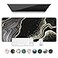 Auhoahsil Extended Mouse Pad XXL Desk Pad Gaming Mousepad Large Big Laptop Computer Keyboard Desk Mat with NonSlip Base Stitched Edge for Gaming Office Men Women 355 x 157 in Black Marble