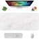 Auhoahsil Extended Mouse Pad XXL Gaming Mouse Pads Large Big Mousepad Laptop Computer Keyboard Mat Desk Pad with NonSlip Base and Stitched Edge for Gaming Office 355 x 157 inch White Marble