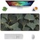 Auhoahsil Extended Mouse Pad XXL Gaming Mouse Pads Large Big Mousepad Laptop Computer Keyboard Mat Desk Pad with NonSlip Base Stitched Edge for Gaming Office 355 x 157 inch Gold Line Leaves