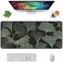 Auhoahsil Extended Mouse Pad XXL Gaming Mouse Pads Large Big Mousepad Laptop Computer Keyboard Mat Desk Pad with NonSlip Base Stitched Edge for Gaming Office 355 x 157 inch Gold Line Leaves