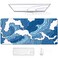 Auhoahsil Large Mouse Pad XXL Gaming Mousepad Desk Mat for Desktop Thick Rubber Big Long Size Stitched Edges Full Desk Pad for Laptop Computer Extended 315 x 118 in Janpanese Wave