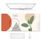 Auhoahsil Large Mouse Pad XXL Gaming Mousepad Desk Mat for Desktop Thick Rubber Big Long Size Stitched Edges Full Desk Pad for Laptop Computer Extended 315 x 118 in Boho Abstract Art