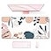 Auhoahsil Large Mouse Pad XXL Gaming Mousepad Desk Mat for Desktop Thick Rubber Big Long Size Stitched Edges Full Desk Pad for Laptop Computer Extended 315 x 118 in Boho Plant
