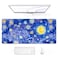 Auhoahsil Desk Mouse Pad Large Gaming Mousepad XXL Desk Pad Extended Long Superior MicroWeave Cloth NonSlip Rubber Big Computer Mouse Mat for Gamer Office Home 35 x 15 Blue Starry Night