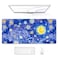 Auhoahsil Desk Mouse Pad Large Gaming Mousepad XXL Desk Pad Extended Long Superior MicroWeave Cloth NonSlip Rubber Big Computer Mouse Mat for Gamer Office Home 35 x 15 Blue Starry Night