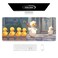 Auhoahsil Ultra Large Gaming Mousepad XXL Extended Full Size Desktop Matt for Keyboard Laptop Computer 355 x 157 in Anime Cute Ducks