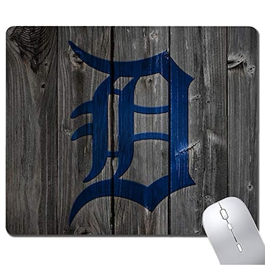 Tmoschops Wood Grain Design Sports Mouse Pad NonSlip Rubber Base Gaming Mousepad Desk Accessories Mouse Pads for Laptop Office