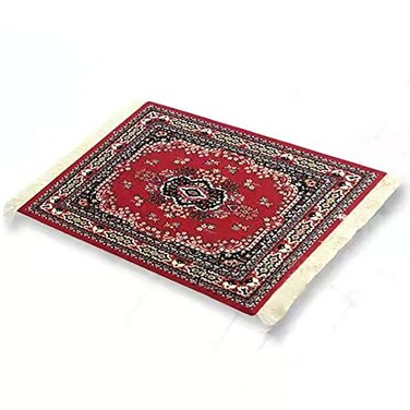 Mufeng Paitianle Mouse Pads for Wireless MouseOriental Carpet Mouse Mat Computer Mousepad for Table Decor STYLE1 red