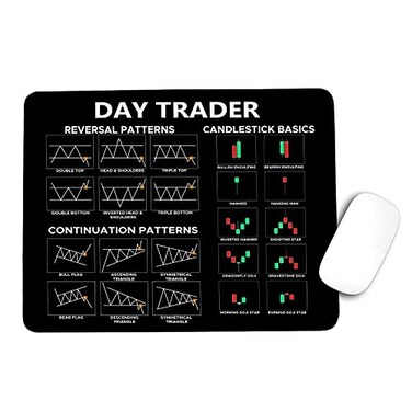 Designfullprint Day Trader Mouse Mat Large Gaming Pad for Mouse and Keyboard Mouse Mat Pad QDH