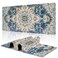 Uiaoiais Desk MatBohemian Textile Rug Texture Mouse Pad315X157 Large Desk Pad with Stitched Edge NonSlip Base Keyboard Big Mouse Pad for Office Home Work Gaming WDQD10