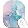 CJYRHFY Small Mouse PadMini Mouse Pad 6 x 7 Inchfor Laptop Keyboard Tray Wireless Mouse Home Office Travelwith NonSlip Rubber Base Waterproof Mouse MatCyan Blue Marble