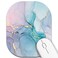CJYRHFY Small Mouse PadMini Mouse Pad 6 x 7 Inchfor Laptop Keyboard Tray Wireless Mouse Home Office Travelwith NonSlip Rubber Base Waterproof Mouse MatCyan Blue Marble