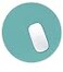 Hsurbtra Mouse Pad PremiumTextured Small Round Mousepad 87 x 87 Inch Green Stitched Edge AntiSlip Waterproof Rubber Pretty Cute Computer Mat for Office Home Gaming Laptop Men Women Kids