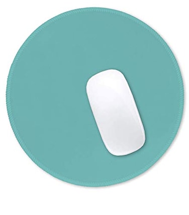 Hsurbtra Mouse Pad PremiumTextured Small Round Mousepad 87 x 87 Inch Green Stitched Edge AntiSlip Waterproof Rubber Pretty Cute Computer Mat for Office Home Gaming Laptop Men Women Kids