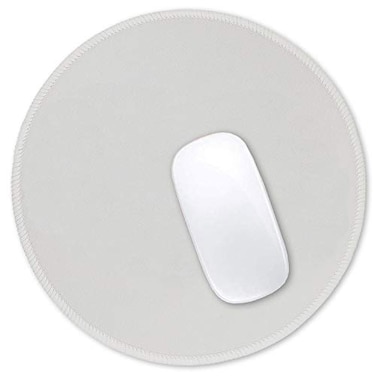 Hsurbtra Mouse Pad PremiumTextured Small Round Mousepad 87 x 87 Inch Gray Stitched Edge AntiSlip Waterproof Rubber Pretty Cute Computer Mat for Office Home Gaming Laptop Men Women Kids