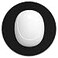 Dapesuom Small Mouse Pad 6 x 6 Inch Thick Rubber PremiumTextured NonSlip Portable Washable Round Mini Mouse Mat for Women Wireless Laptops Keyboard Tray Gaming Work Computer Office Travel Black