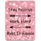 Dapesuom Small Mouse Pad 6 x 8 Inch Thick Rubber PremiumTextured NonSlip Portable Washable Mini Mouse Mat for Women Wireless Laptops Keyboard Tray Gaming Work Computer Office Travel Pink Quotes