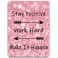Dapesuom Small Mouse Pad 6 x 8 Inch Thick Rubber PremiumTextured NonSlip Portable Washable Mini Mouse Mat for Women Wireless Laptops Keyboard Tray Gaming Work Computer Office Travel Pink Quotes