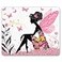 Smooffly Butterfly Women Mouse PadPink Butterfly Beautiful Women NonSlip Rubber Mouse pad Gaming Mouse Pad